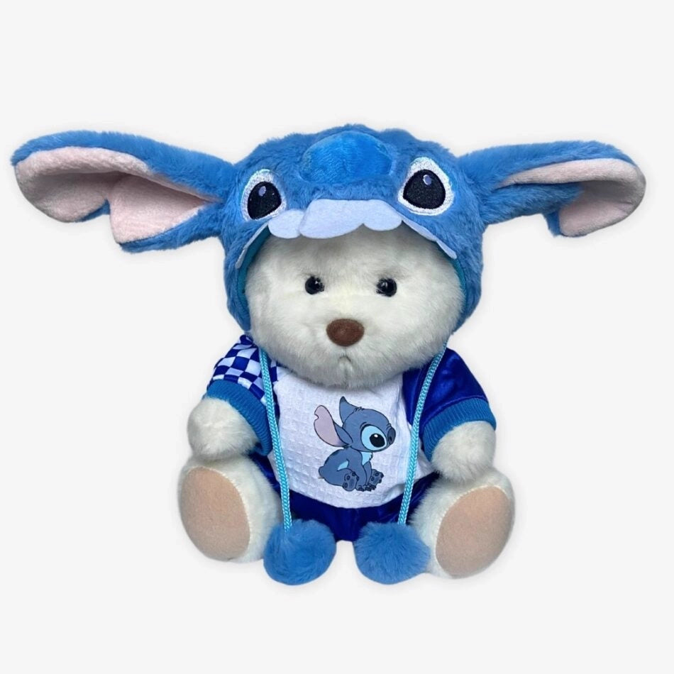Ours en peluche déguisé en stitch