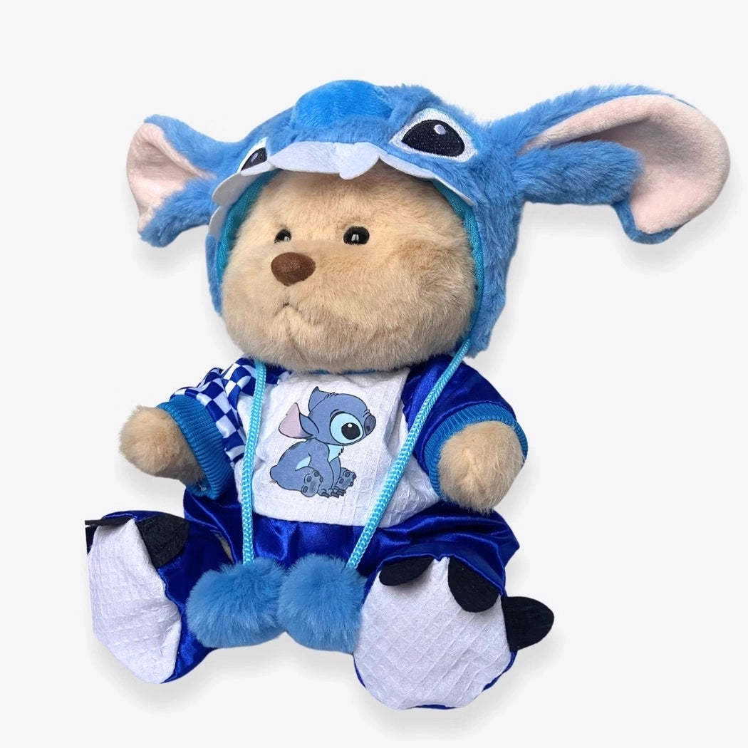 Ours en peluche déguisé en stitch