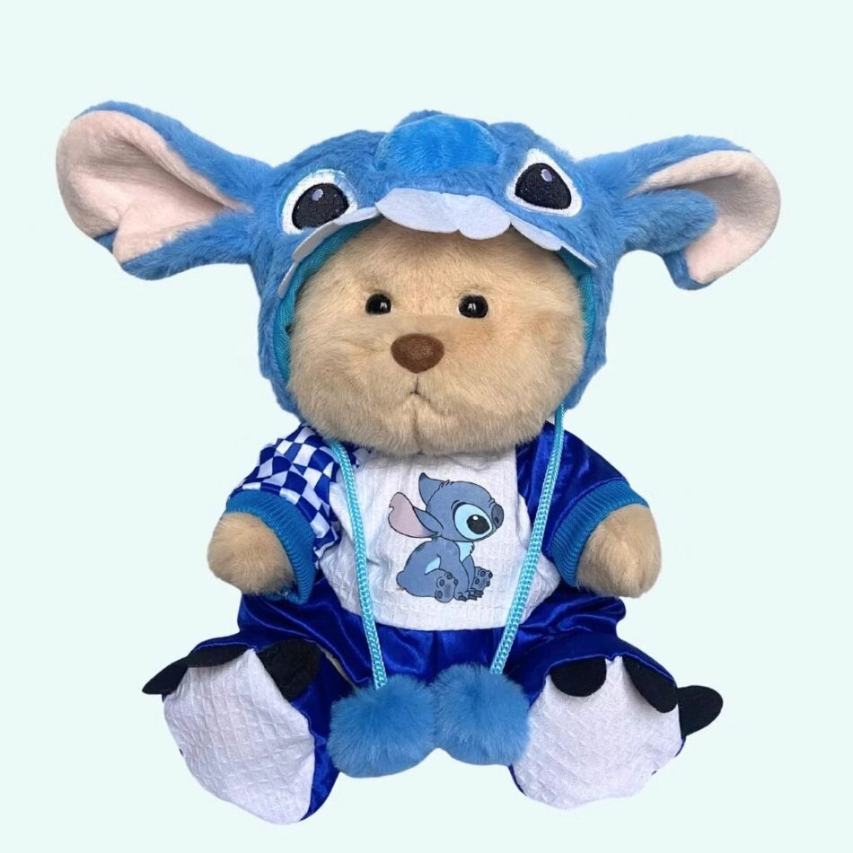 Ours en peluche déguisé en stitch