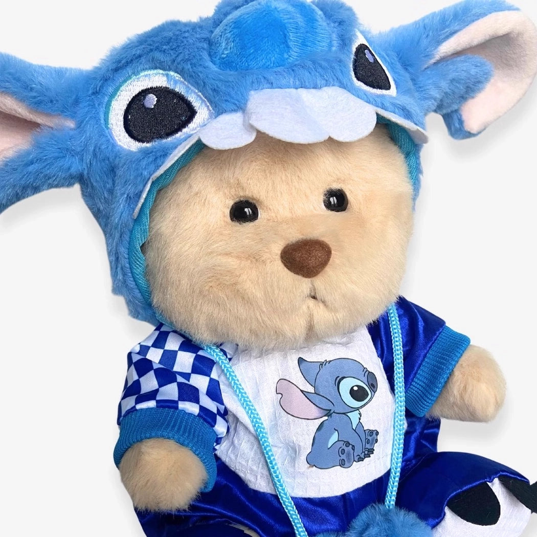 Ours en peluche déguisé en stitch