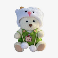 Ours en peluche en combinaison verte
