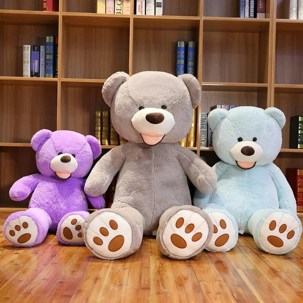 Ours en peluche géant coloré et souriant