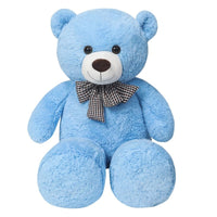 Ours en peluche géant et coloré 95cm / Bleu