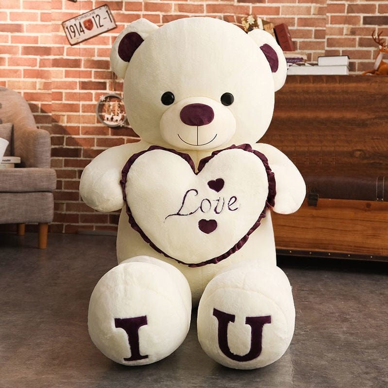Ours en peluche géant moelleux et doux 80cm / Violet