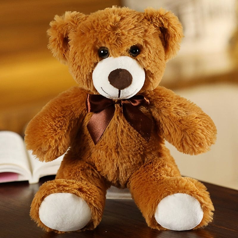 Ours en peluche mignon et petit Marron foncé