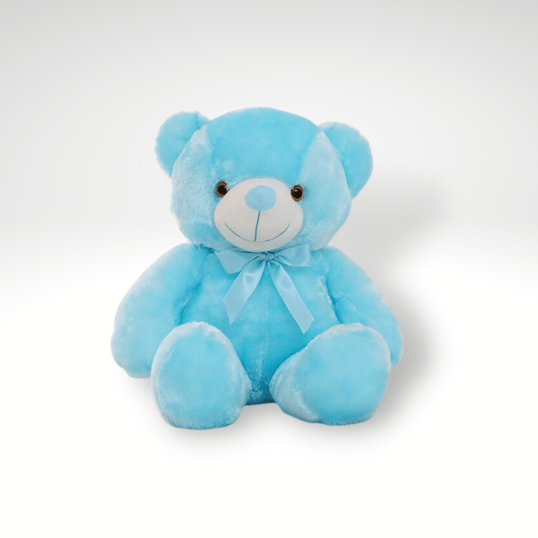 Ours en peluche qui s'illumine 32cm / Bleu