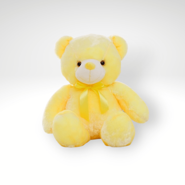 Ours en peluche qui s'illumine 32cm / Jaune