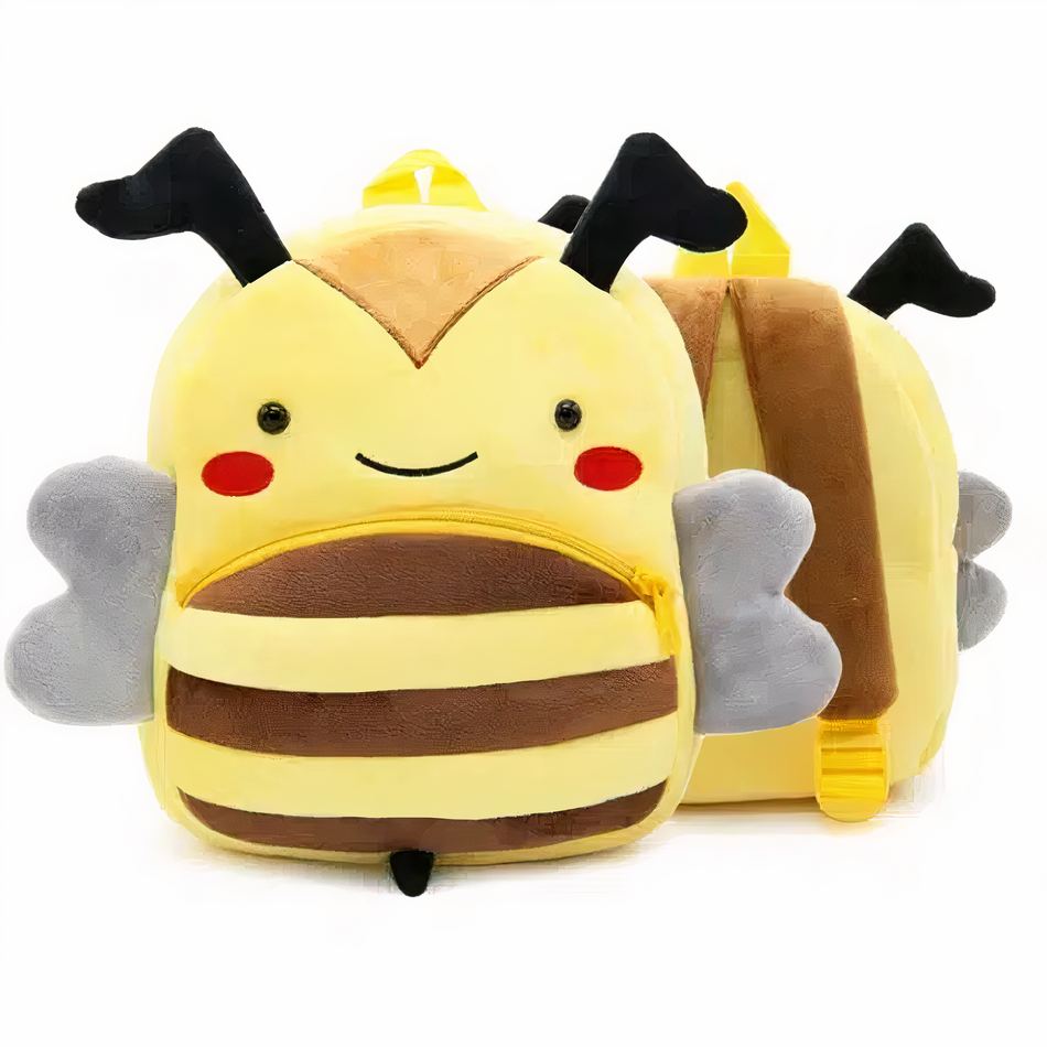 Peluche abeille sac à dos doux enfant ludique La compagnie de la peluche