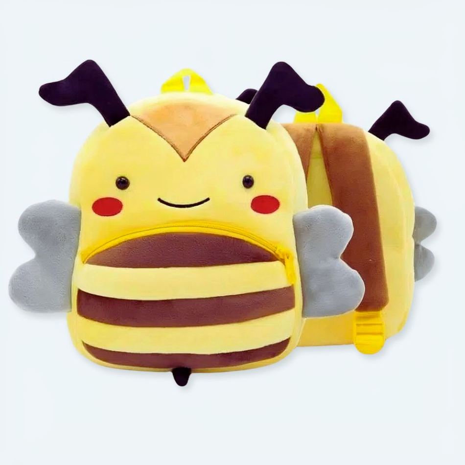Peluche abeille sac à dos doux enfant ludique La compagnie de la peluche