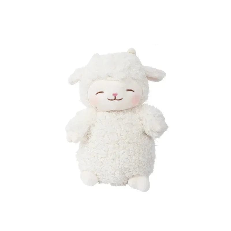 Peluche agneau d'amour Saint-Valentin Blanc