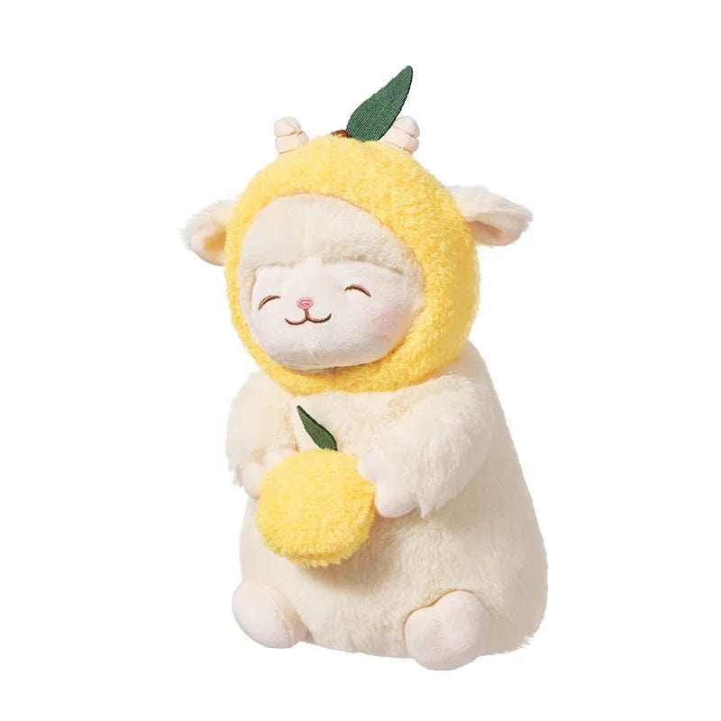 Peluche agneau d'amour Saint-Valentin Jaune