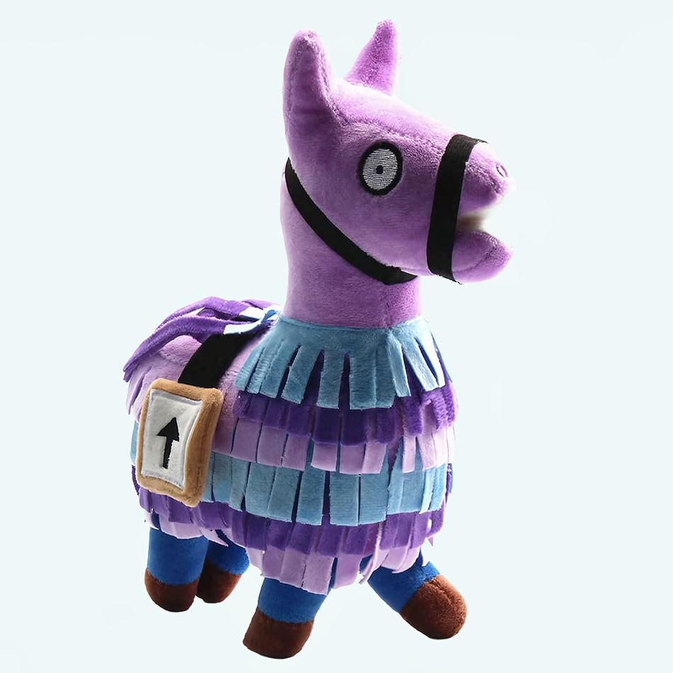 Peluche alpaga Fortnite violet doux câlin enfant 20cm La compagnie de la peluche