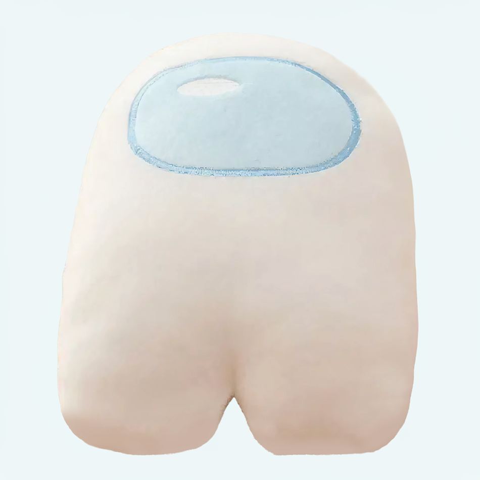 Peluche Among Us blanche douce spacieux pour enfant 10cm La compagnie de la peluche