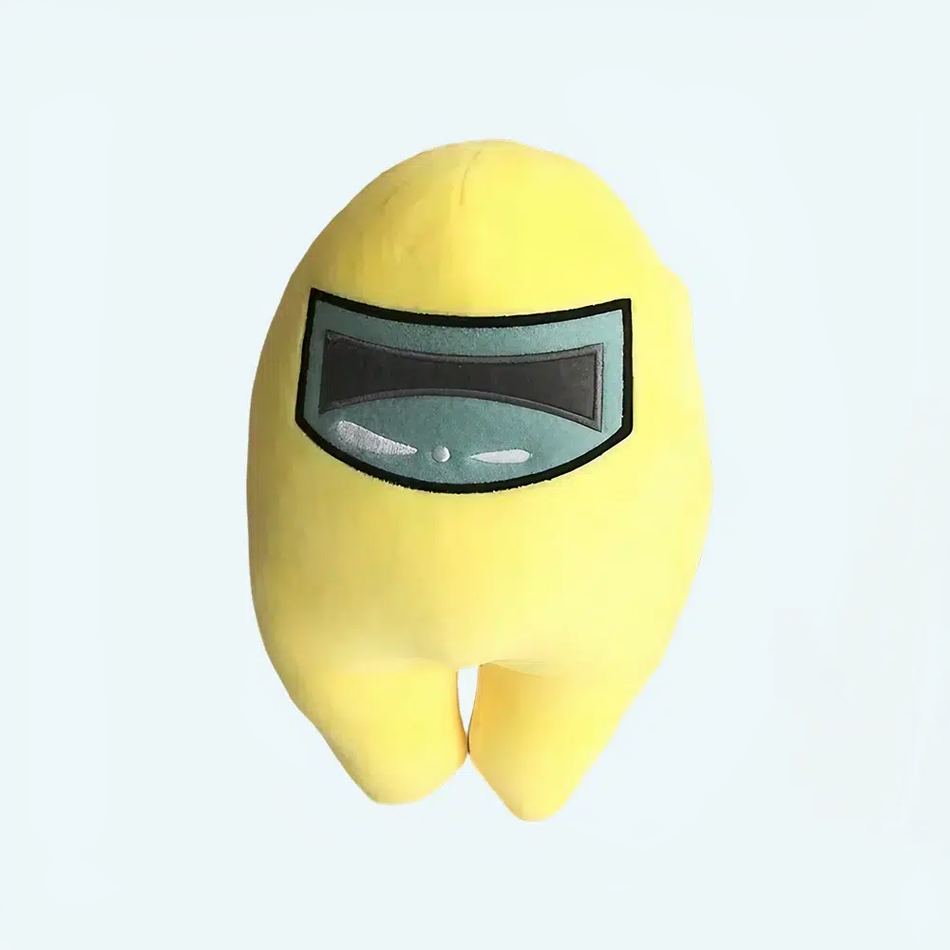 Peluche Among Us jaune amusant personnage doux La compagnie de la peluche