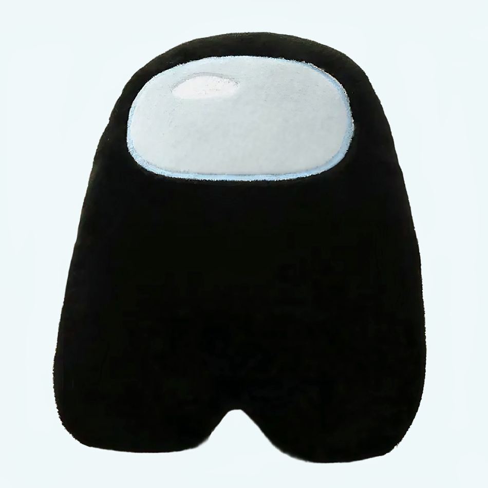 Peluche Among Us noire douce personnage jeu câlin 10cm La compagnie de la peluche