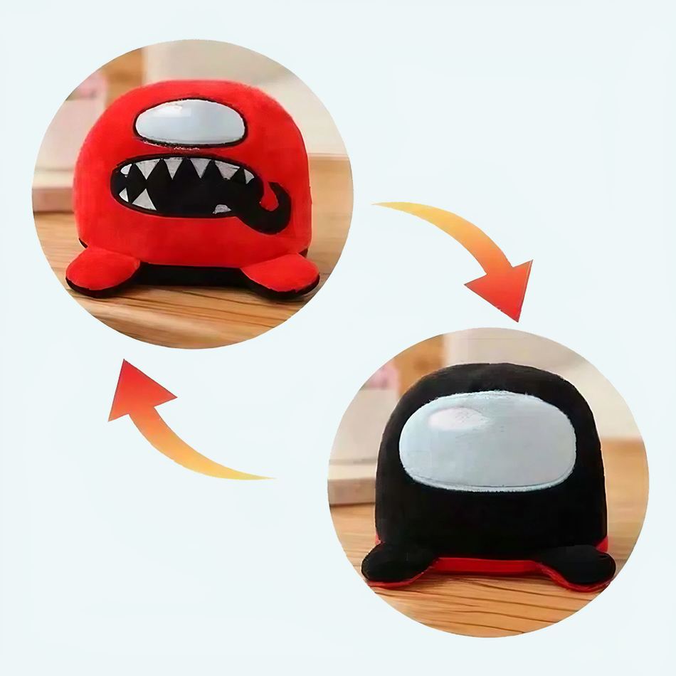 Peluche Among Us réversible douce univers amusant La compagnie de la peluche