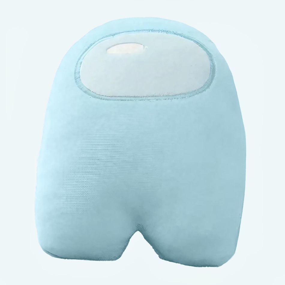 Peluche Among Us turquoise douce câline enfant 10cm La compagnie de la peluche