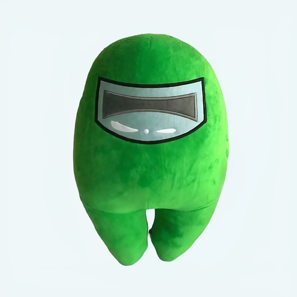 Peluche Among Us verte jeu amusant compagnon doux La compagnie de la peluche