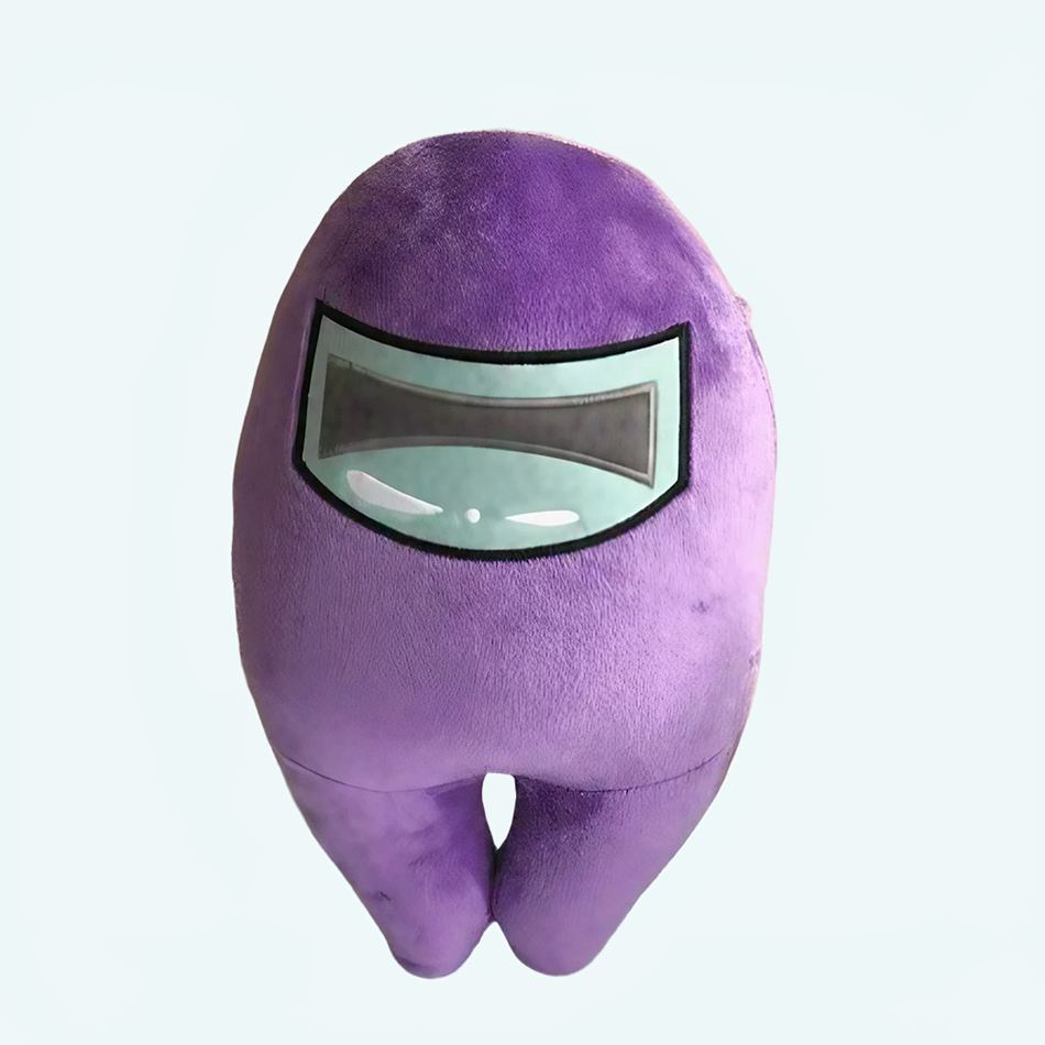 Peluche Among Us violette douce amusante enfant jeu La compagnie de la peluche