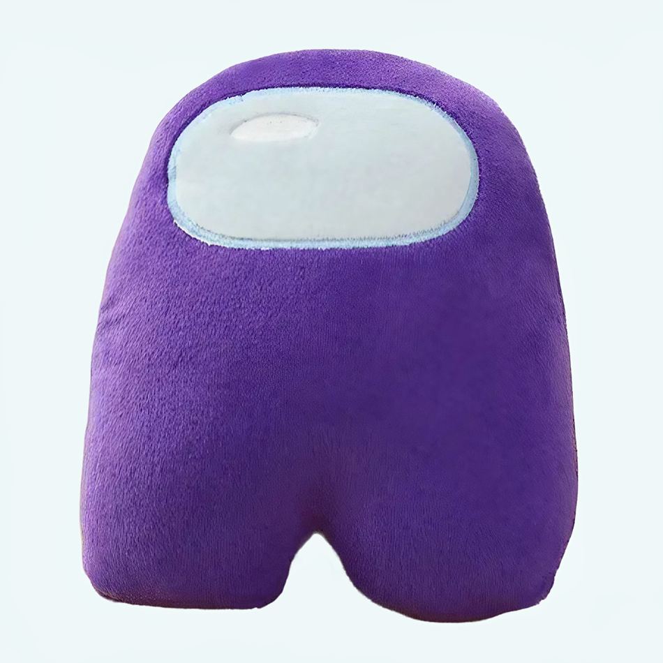 Peluche Among Us violette douce enfant jeu câlin 10cm La compagnie de la peluche