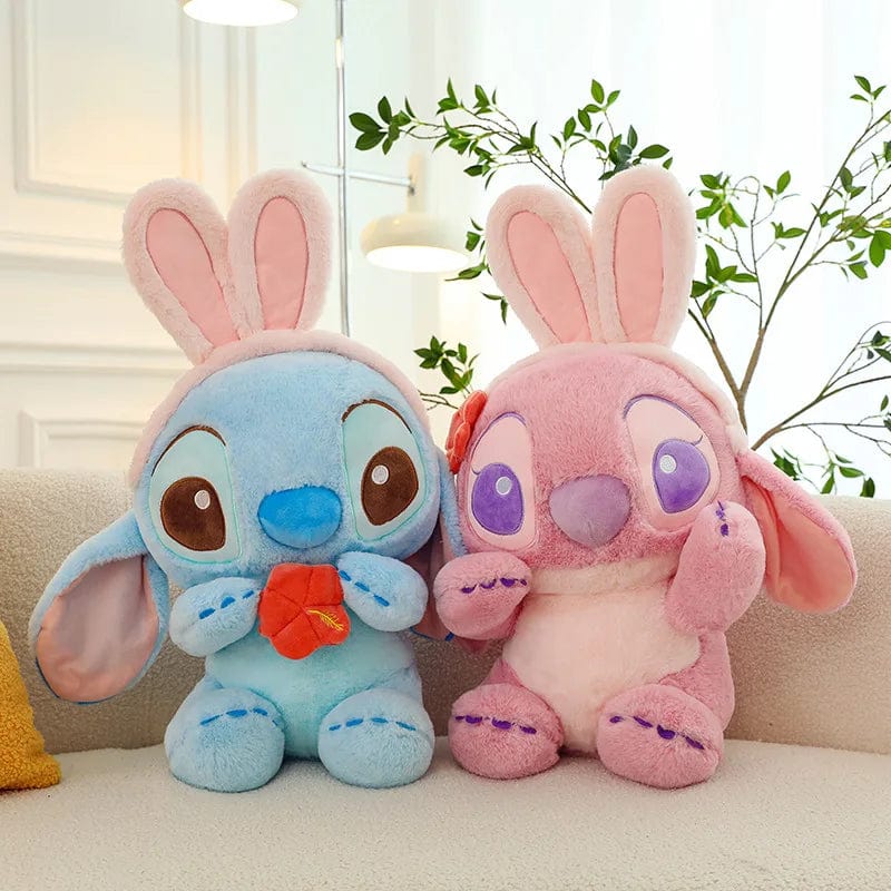 Peluche Angel rose aux oreilles de lapin