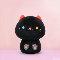 Peluche animal mignon coussin doux chambre enfant câlin 20cm / noir La compagnie de la peluche