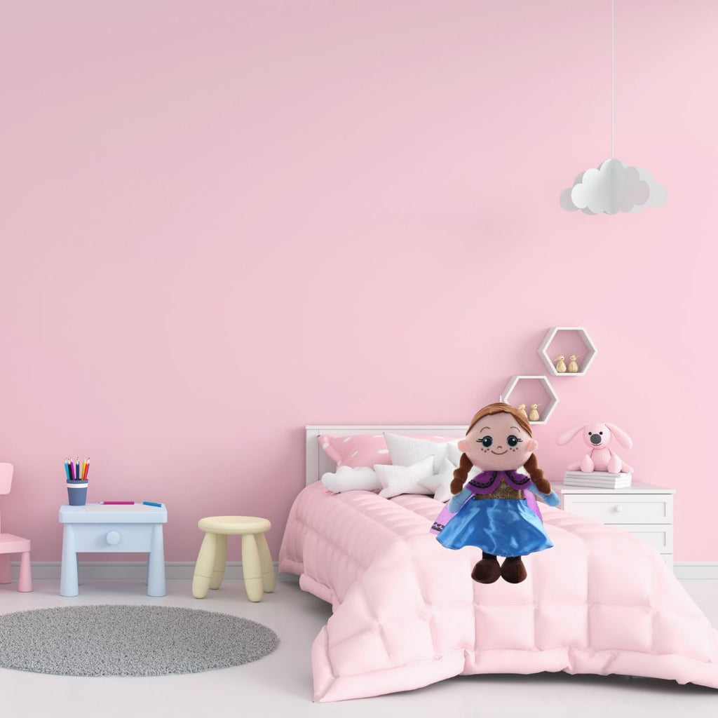 Peluche Anna poupée chiffon douce enfant câlin hiver La compagnie de la peluche