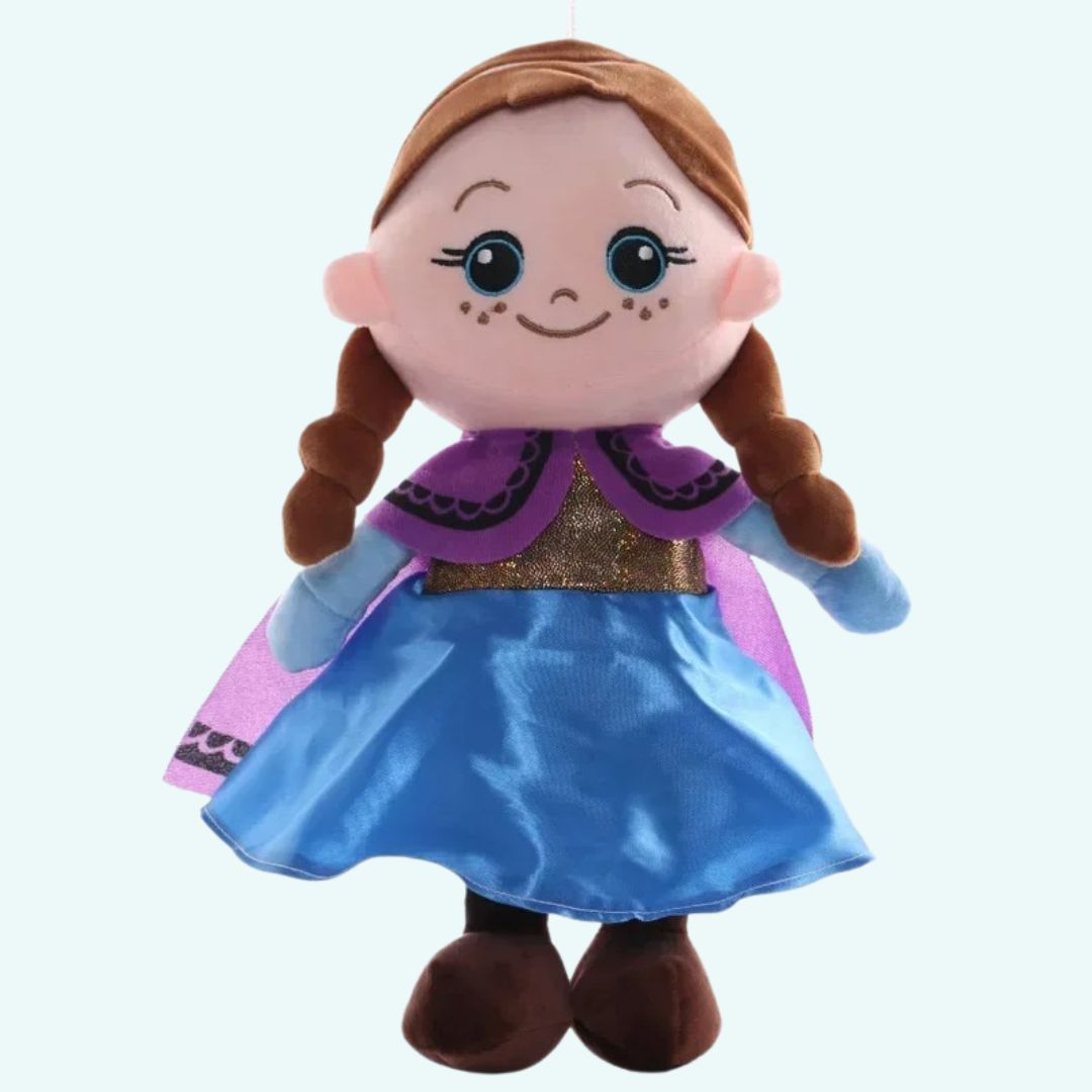 Peluche Anna poupée chiffon douce enfant câlin hiver La compagnie de la peluche