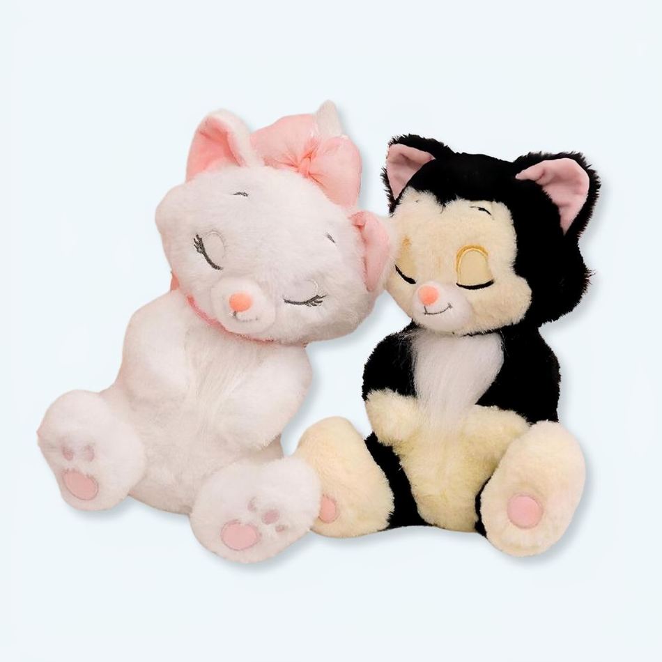 Peluche Aristochats douce câline blanche ou noire La compagnie de la peluche