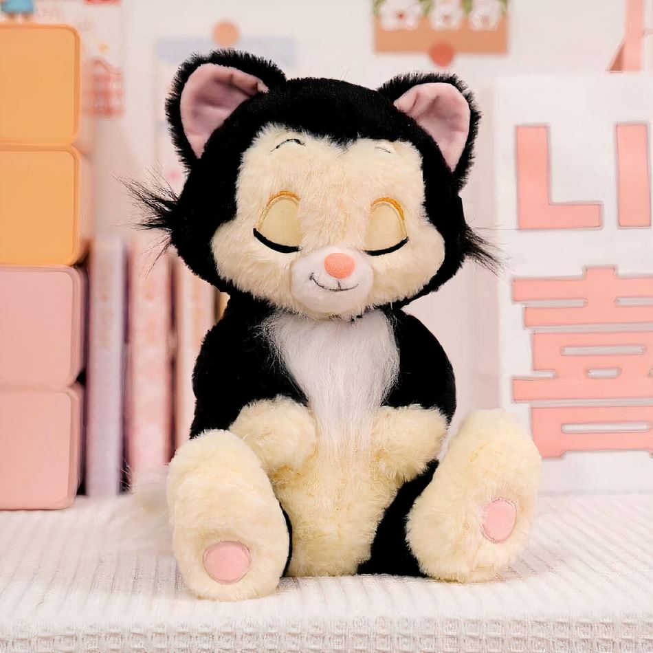 Peluche Aristochats douce câline blanche ou noire noir / s La compagnie de la peluche