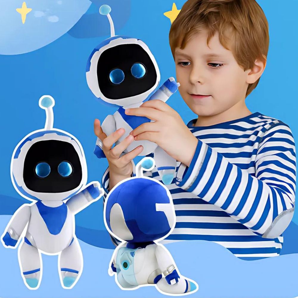 Peluche Astro Bot douce robot espace câlin enfant La compagnie de la peluche