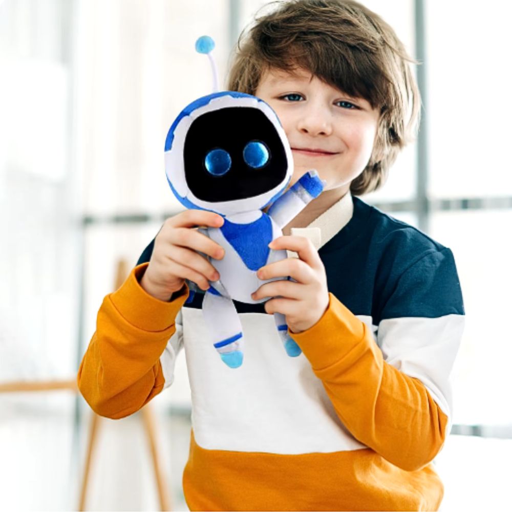 Peluche Astro Bot douce robot espace câlin enfant La compagnie de la peluche