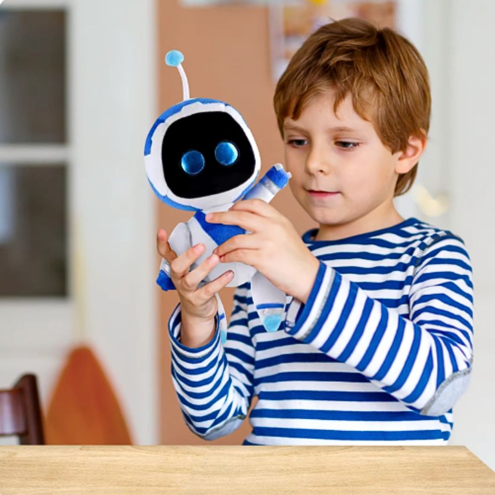 Peluche Astro Bot douce robot espace câlin enfant La compagnie de la peluche
