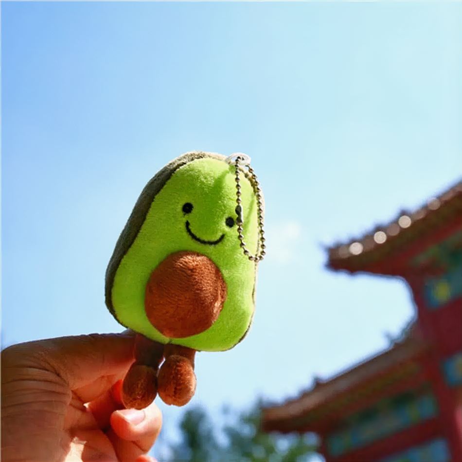 Peluche avocat porte-clés La compagnie de la peluche
