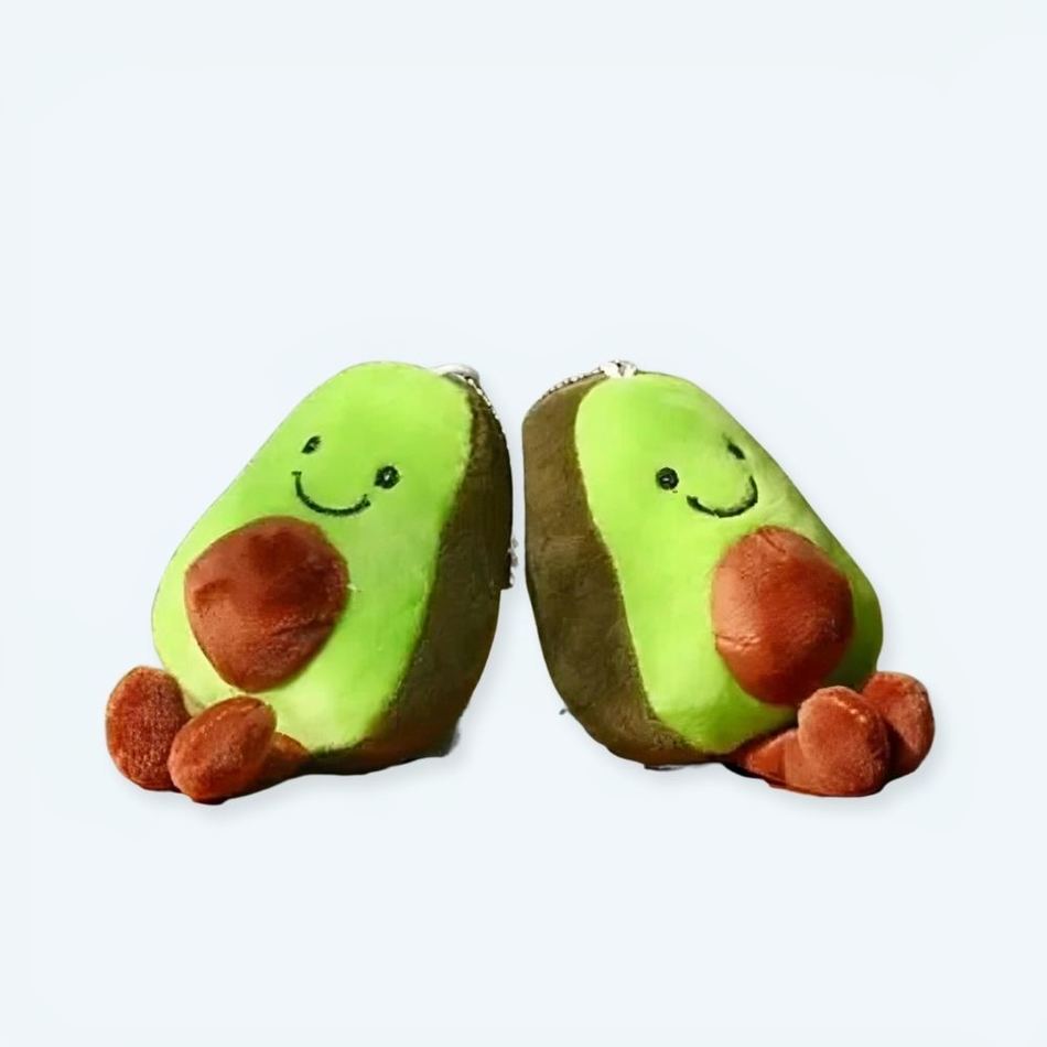 Peluche avocat vert porte-clés mignon La compagnie de la peluche