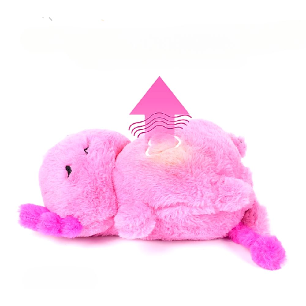 Peluche axolotl rose douce veilleuse musicale enfant La compagnie de la peluche