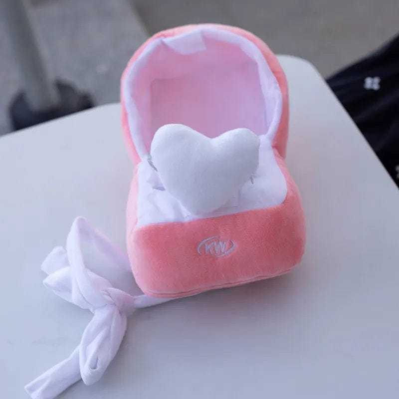 Peluche bague de fiançailles Saint-Valentin ouverte