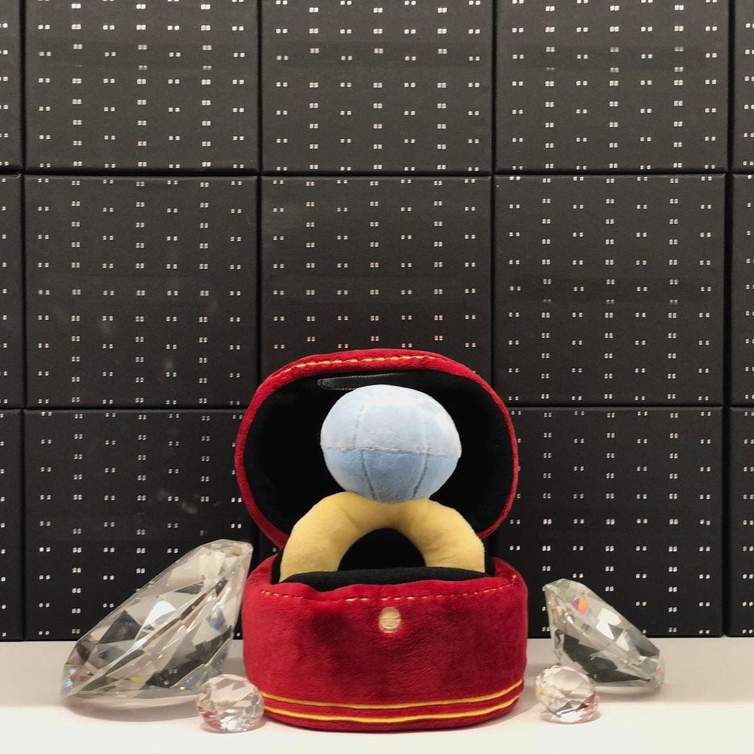 Peluche bague de mariage Saint-Valentin