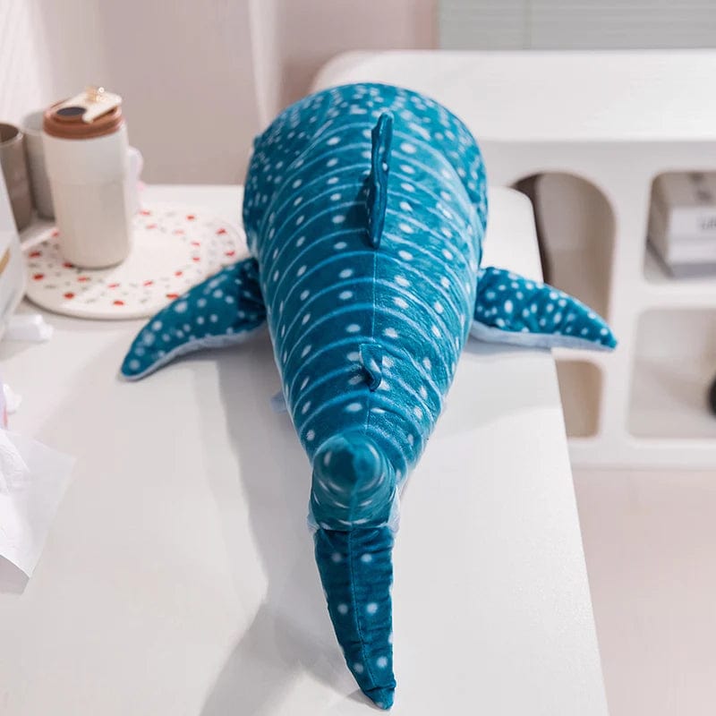 Peluche baleine à bosse bleue