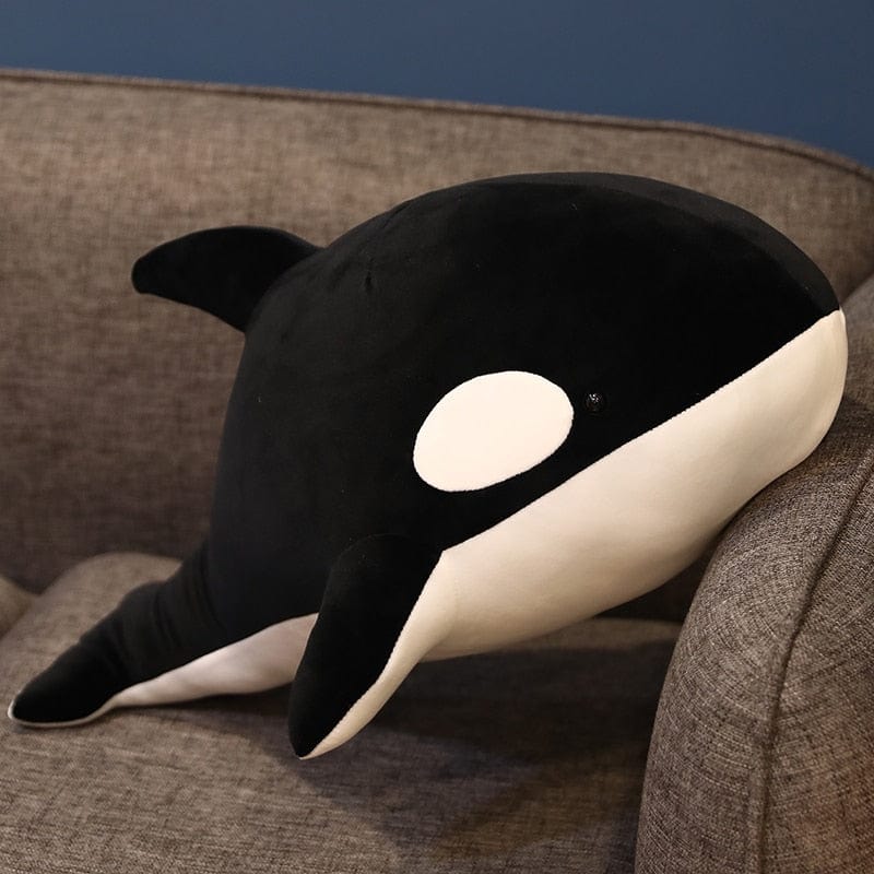 Peluche baleine bébé coloré 60cm / Noir