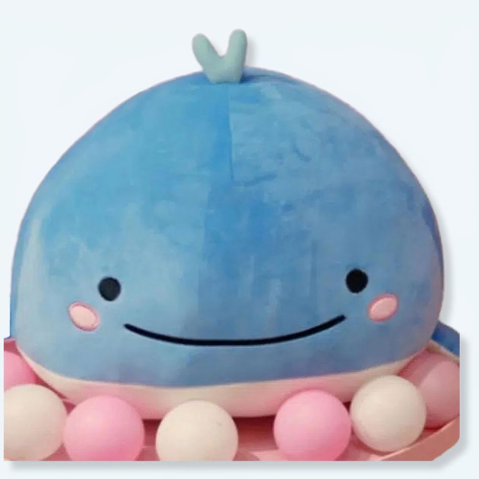 Peluche baleine bleue océan douce câline enfant hiver La compagnie de la peluche