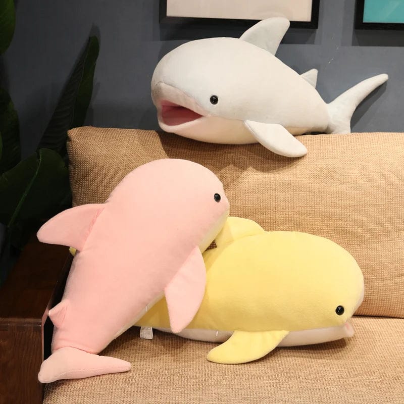 Peluche baleine jaune gentille