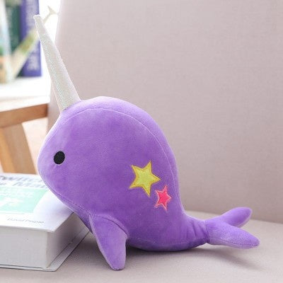 Peluche baleine licorne douce océan enfant câlin