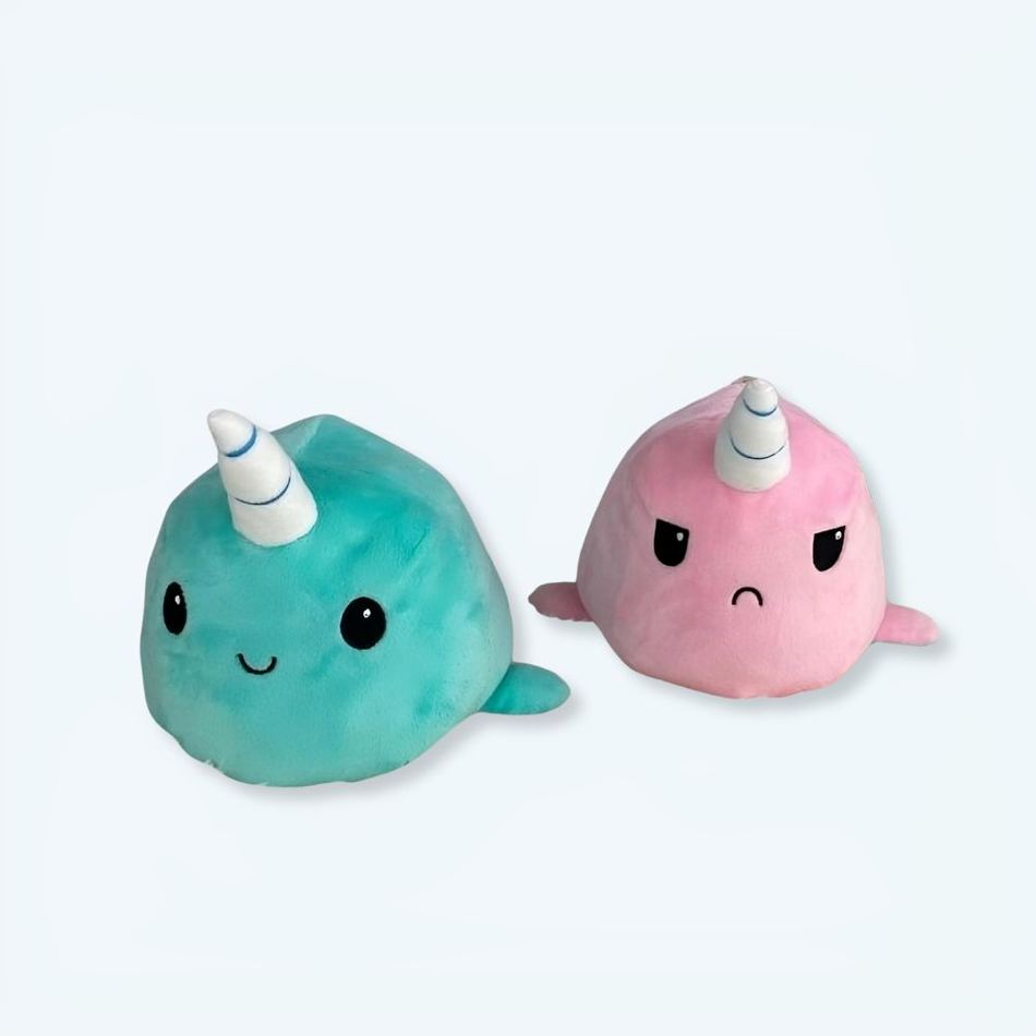 Peluche baleine licorne verte douce enfant magique La compagnie de la peluche