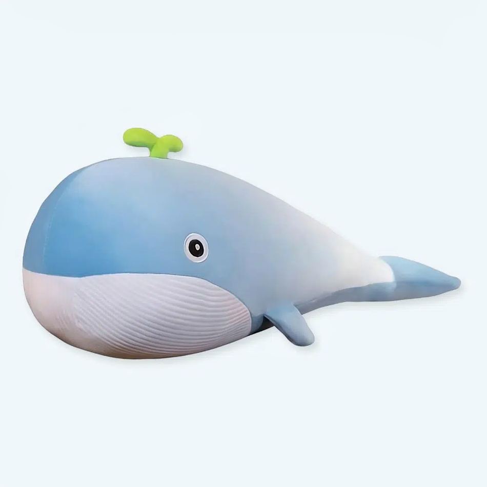 Peluche baleine pastel géante douce chambre déco La compagnie de la peluche