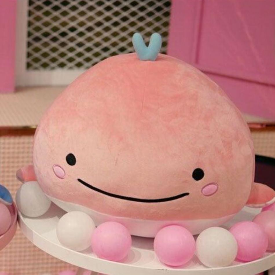 Peluche baleine rose moelleuse océan câlin enfant La compagnie de la peluche