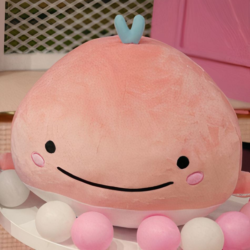 Peluche baleine rose moelleuse océan câlin enfant La compagnie de la peluche
