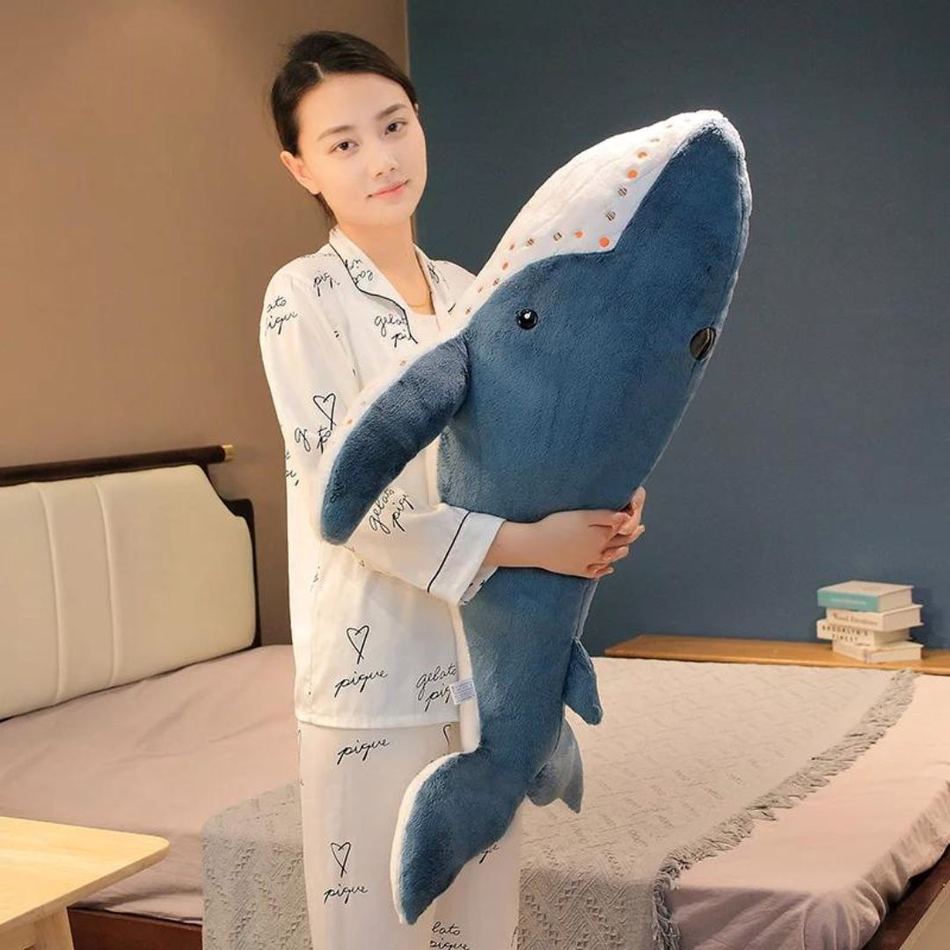 Peluche baleine XXL douce océan câlin enfant La compagnie de la peluche