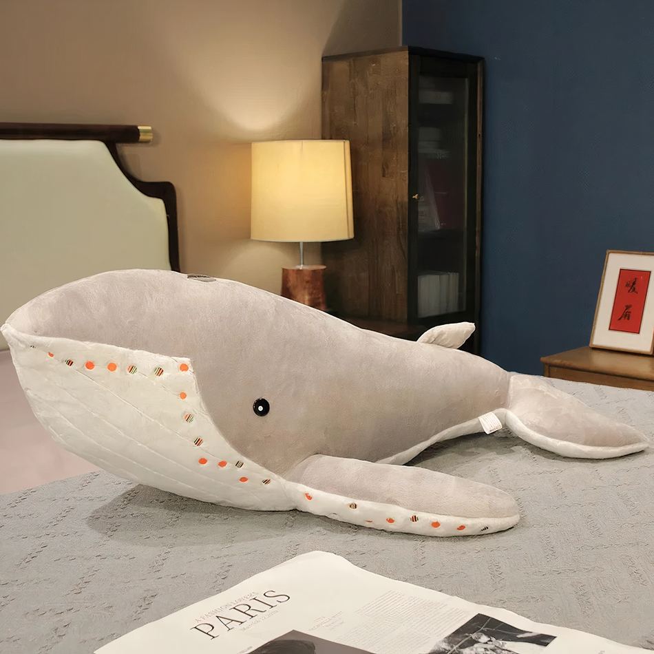 Peluche baleine XXL douce océan câlin enfant La compagnie de la peluche