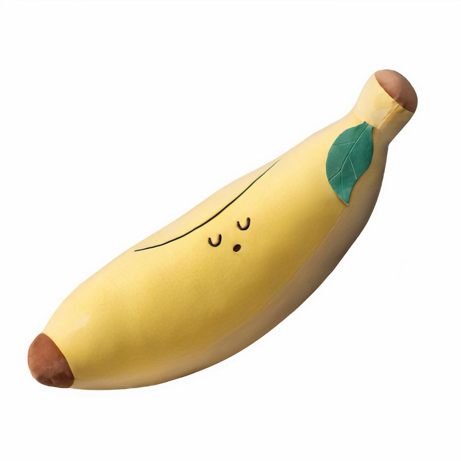 Peluche banane fruit mignon jaune doux câlin enfant La compagnie de la peluche